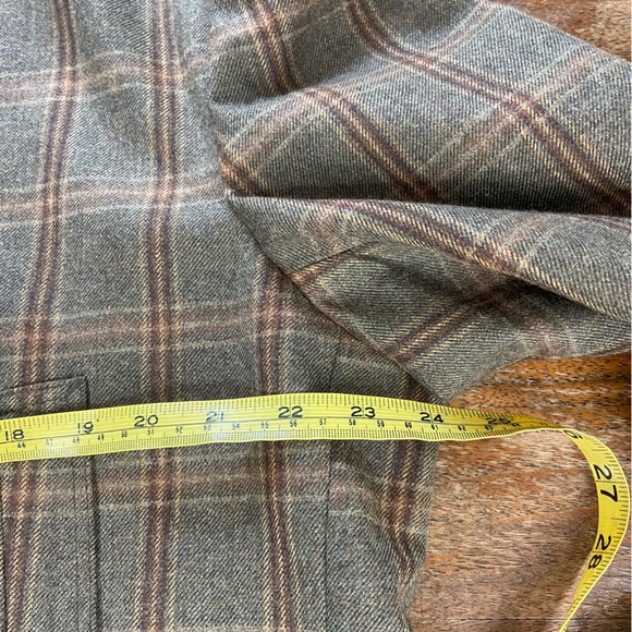 Trevero Tre Vero Mens Wool Plaid Jacket Blazer Double Breasted XLarge XL Coat - Picture 5 of 16